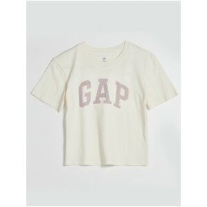 Smetanové holčičí tričko s logem GAP