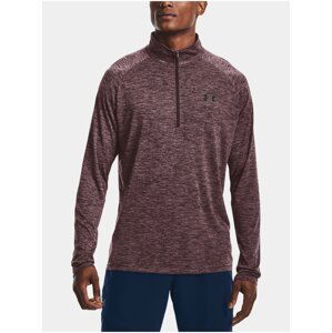 Tričko Under Armour UA Tech 2.0 1/2 Zip - fialová