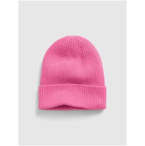 Doplňky - Dětská čepice organic catton fine guage beanie Růžová