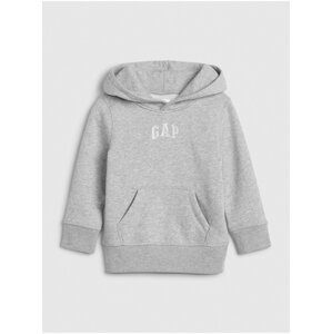 Šedá klučičí mikina GAP Logo hoodie sweatshirt