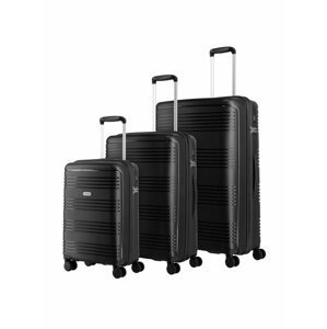 Sada cestovních kufrů Travelite Zenit S,M,L Black – sada 3 kufrů