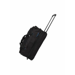 Cestovní taška Travelite Basics Wheeled duffle S Black/blue