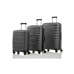 Sada cestovních kufrů Titan Highlight 4w S,M,L Anthracite – sada 3 kufrů
