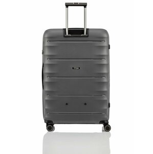 Šedý cestovní kufr Titan Highlight 4w L