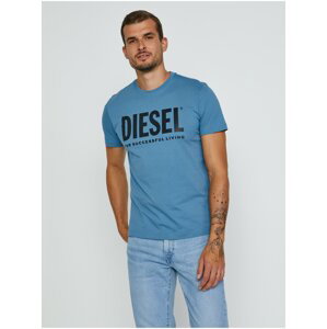 Modré pánské tričko Diesel Diegos-Ecologo