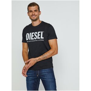 Černé pánské tričko Diesel Diegos-Ecologo