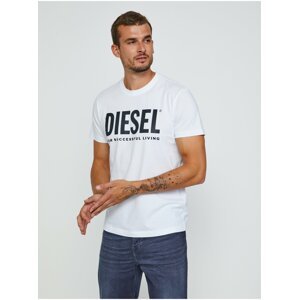 Bílé pánské tričko Diesel Diegos-Ecologo