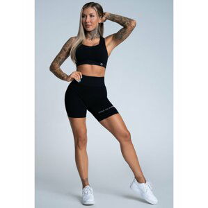 Kraťásky Gym Glamour Bikery Push Up Deep Black