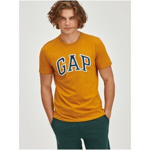 Oranžové pánské tričko z organické bavlny bas arch GAP