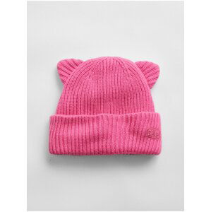 Doplňky - Dětská čepice cat beanie hat Růžová