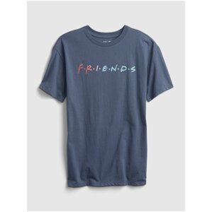 Modré holčičí tričko FRIENDS graphic t-shirt GAP