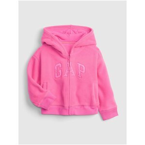 Růžová holčičí mikina GAP Logo profleece active top