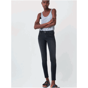 Černé dámské zkrácené skinny fit džíny SALSA Wonder
