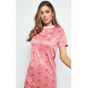 Růžové dámské šaty  DRESS T-SHIRT ROMA SHADOW
