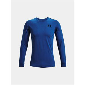 Tričko Under Armour SPORTSTYLE LEFT CHEST LS - modrá