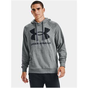 Mikina Under Armour Rival Fleece Big Logo HD - šedá