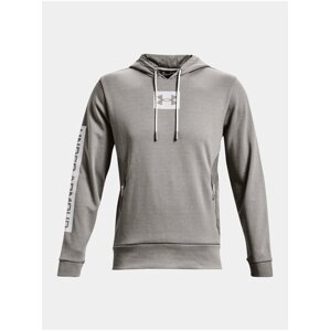 Mikina Under Armour UA SUMMIT KNIT HOODIE - šedá