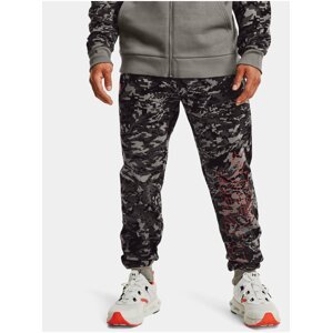 Tepláky Under Armour UA RIVAL FLC CAMO SCRIPT JGR - šedá