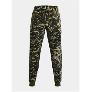 Tepláky Under Armour UA RIVAL FLC CAMO SCRIPT JGR - zelená