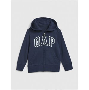 Modrá klučičí mikina GAP logo hoodie