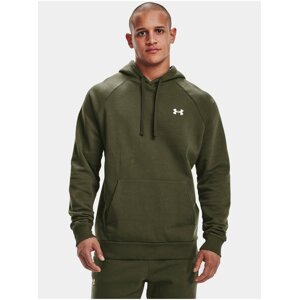 Mikina Under Armour Rival Cotton Hoodie - zelená