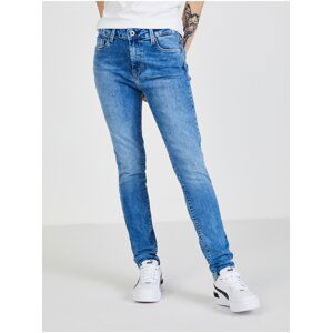 Modré dámské straight fit džíny Pepe Jeans Regent