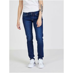 Tmavě modré dámské straight fit džíny Pepe Jeans Soho