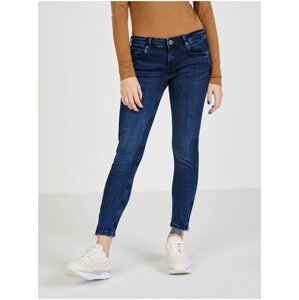 Tmavě modré skinny fit džíny Pepe Jeans Lola Zip