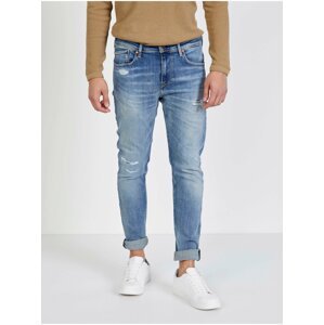 Světle modré pánské straight fit džíny Pepe Jeans Finsbury