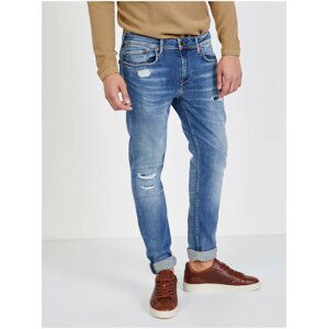 Světle modré pánské straight fit džíny Pepe Jeans Finsbury