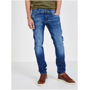 Modré pánské straight fit džíny Pepe Jeans Hatch