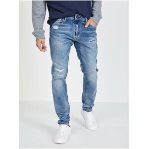 Světle modré pánské straight fit džíny Pepe Jeans Stanley