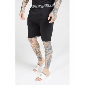 Černý pánský kraťasy Shorts Jersey Fit Loose SikSilk