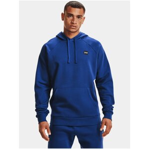 Mikina Under Armour UA Rival Fleece Hoodie - modrá