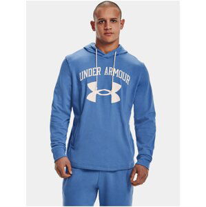 Mikina Under Armour UA RIVAL TERRY BIG LOGO HD - modrá