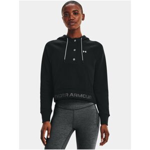 Mikina Under Armour Rival Fleece Mesh Hoodie - černá