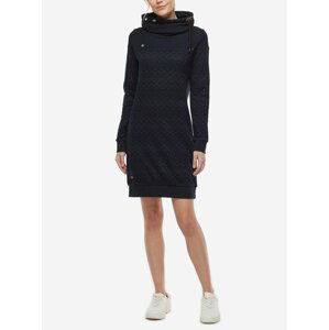 Tmavě modré dámské vzorované mikinové šaty Ragwear Chloe Dress