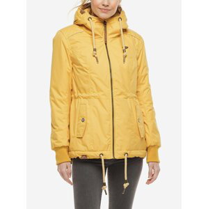 Žlutá dámská zimní bunda s kapucí Ragwear Danka