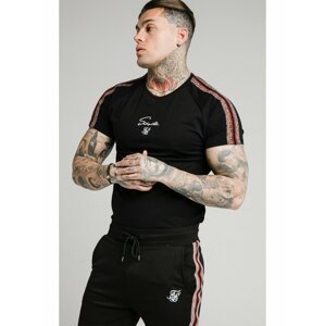 Černé pánské tričko TEE GYM RAGLAN S/S