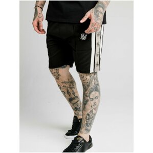 Černé pánské kraťasy  SHORTS PLEATED TAPE PREMIUM