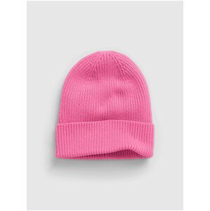 Růžová pánská čepice organic catton fine guage beanie GAP