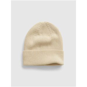 Béžová pánská čepice organic catton fine guage beanie GAP