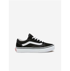 Bílo-černé dětské semišové boty VANS Old Skool