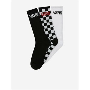 Sada tří pánských ponožek v černé a bílé barvě VANS