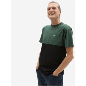 Černo-zelené pánské tričko VANS