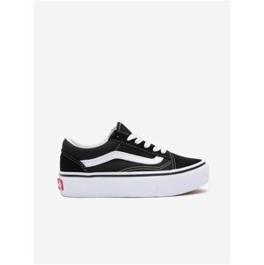 Bílo-černé klučičí semišové boty VANS Old Skool Platfor