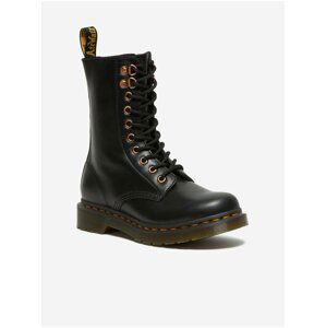 Černé dámské kotníkové kožené boty Dr. Martens 1460 Pascal Hdw