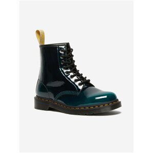 Tmavě zelené unisex kotníkové boty Dr. Martens 1490 Hdw