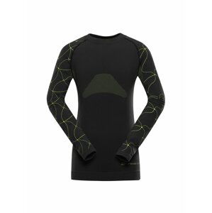 Černé dětské vzorované spodní tričko Alpine Pro KRIOSO 6