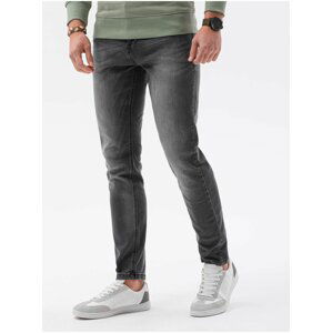 Šedé pánské skinny fit džíny P1023